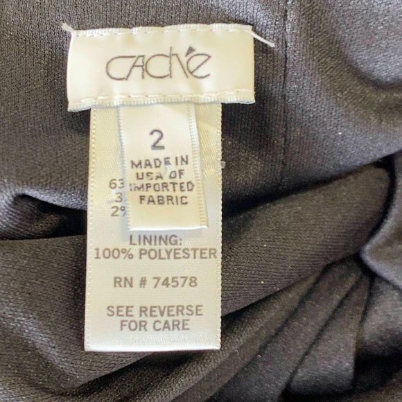 CACHE Black Floral Print Dress - Picture 7 of 8